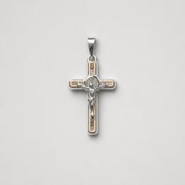 Dije Cruz con circonias 1.5"