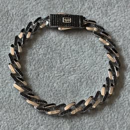 PULSERA INSP. MONACO CHAIN CON CIRCONIA  DISEÑO, 21CM