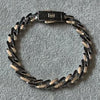 PULSERA INSP. MONACO CHAIN CON CIRCONIA  DISEÑO, 21CM