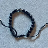 PULSERA AJUSTABLE CON PIEDRA ONIX, PLATA .925