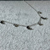 Collar con multidijes lunas y estrellas con bano de rodio