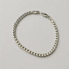 PULSERA CUBANA 18CM, PLATA .925
