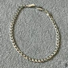 PULSERA CUBANA 20CM, PLATA .925