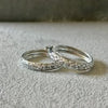 ARRACADA DIAMANTADA ANCHA MEDIANA, PLATA .925