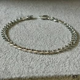 PULSO CUBANO 21CM, PLATA .925