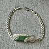 ESCLAVA DE SAN JUDAS CON CADENA CUBANA 20CM, PLATA .925
