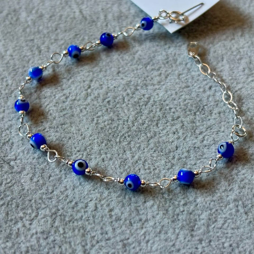 Tobillera/Pulsera Con Ojo de proteccion azul