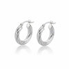 Arracada Chunky Torzida, Plata .925
