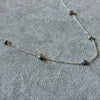 Collar Plata con perla natural gris