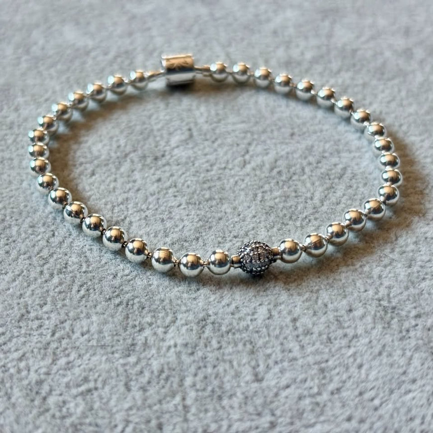 Pulsera Pan Insp bolitas 20CM