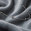 Collar Plata con perla natural gris