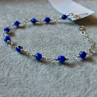 Tobillera/Pulsera Con Ojo de proteccion azul