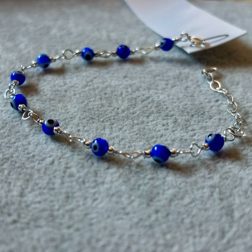 Tobillera/Pulsera Con Ojo de proteccion azul