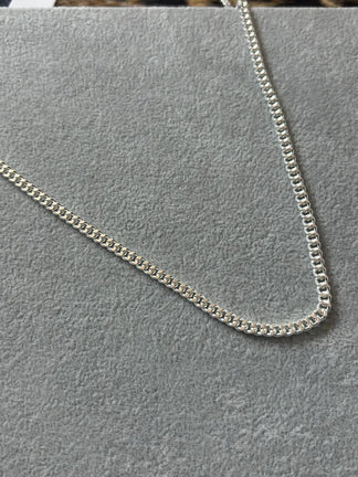 Collar Plata.925 de Cadena Cubana