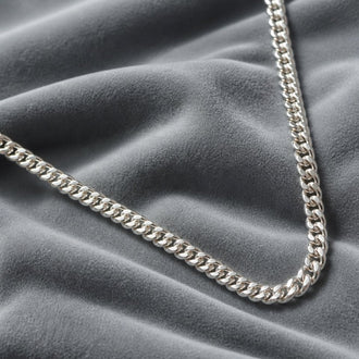 Collar Plata.925 de Cadena Cubana