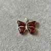 Dije Grande de Mariposa con Ambar, Plata .925