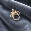 DIJE SILUETA DE MINI CON CIRCONIA, PLATA .925
