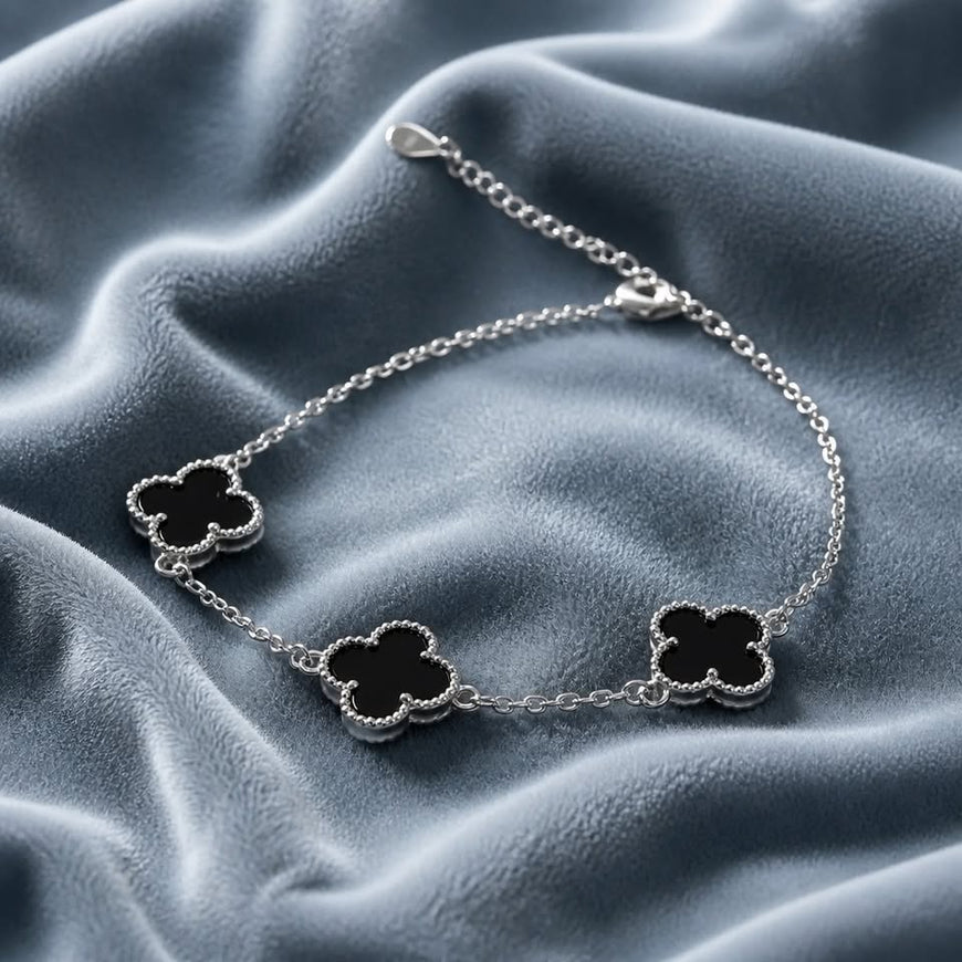 PULSERA, BAÑO DE RODIO, PLATA .925