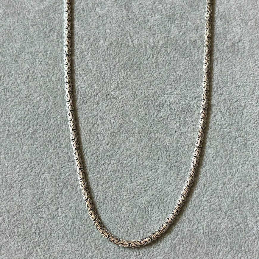 Cadena Bali Plana 60cm, Plata .925