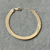 Pulsera Planchada Doble Vista 19cm, Plata .925