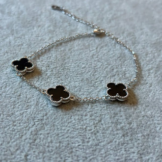PULSERA, BAÑO DE RODIO, PLATA .925