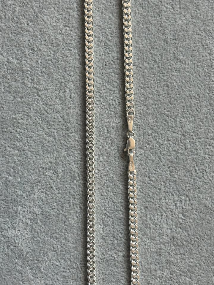 Collar Plata.925 de Cadena Cubana