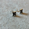 ARETE COLOR NEGRO, PLATA .925