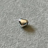 Charm de corazon lizo plateado, Plata .925