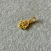 Dije de mano de fatima bano de oro , plata .925