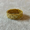 Anillo con bano de oro, Tallas 8,9, Plata .925.