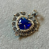 Dije Filigrana, Plata .925 color azul