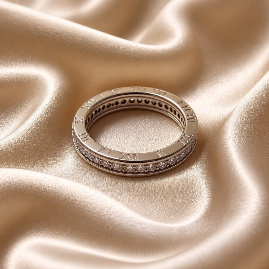 ANILLO, ELIGEN TALLA 7,8 BAÑO DE RODIO, PLATA .925