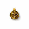Dije de rosa con bano de oro, Plata .925
