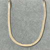 Collar Planchado Doble Vista 45cm, Plata .925