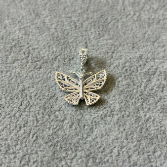 Dije de Mariposa Filigrana, Plata .925