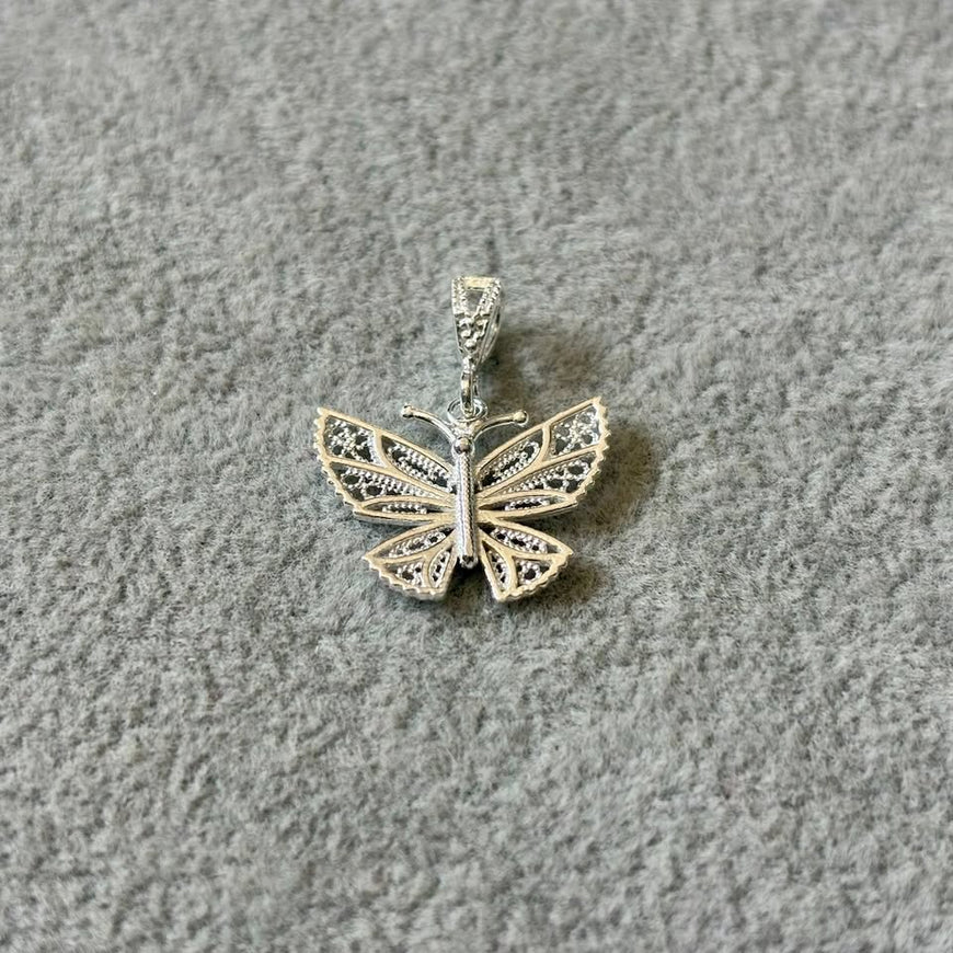 Dije de Mariposa Filigrana, Plata .925