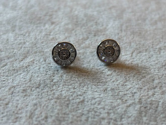 ARETE CON CIRCONIA BAGGUET CON BAÑO DE RODIO, PLATA .925