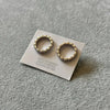 Aretes Con Multiosos con circonias bagguet con bano de rodio, Plata .925