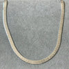 Collar Planchado Doble Vista 45cm, Plata .925