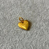 Dije de corazon Doble vista bano de oro, plata .925