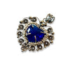 Dije Filigrana, Plata .925 color azul