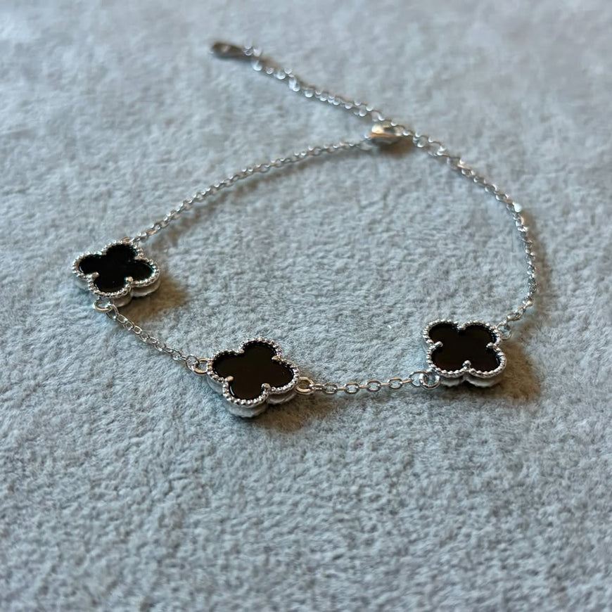 PULSERA, BAÑO DE RODIO, PLATA .925