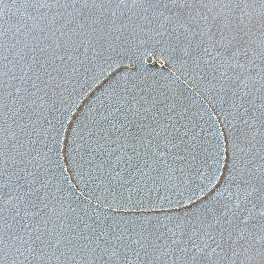 Tobillera torzal, Plata .925