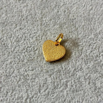 Dije de corazon Doble vista bano de oro, plata .925