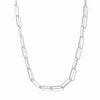 Cadena Paper clip Diamantada 45cm, Plata .925