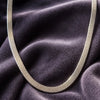 Collar Planchado Doble Vista 45cm, Plata .925