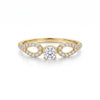 Anillo de Compromiso con circonia blanca talla 7 y 8 Oro 10K