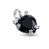 Dije con Onix oso forma corazon, Plata .925
