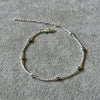 Tobillera con torzal y arros, Plata .925