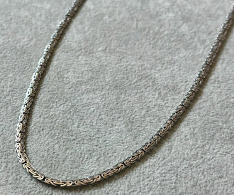 Cadena Bali Plana 60cm, Plata .925